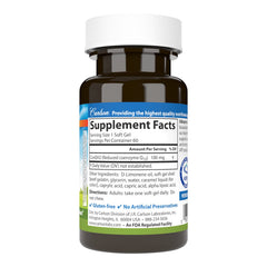 Close-up of Co-QH2 ubiquinol softgel capsule
