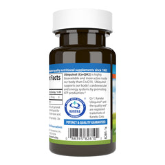 Front view of Carlson Co-QH2 Ubiquinol 100 mg bottle
