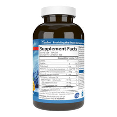 Label close-up showing low vitamin A claim