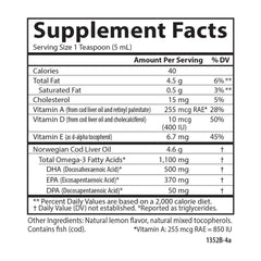 Carlson cod liver oil measured with spoon for precise dosage.