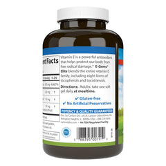 Vitamin E soft gels spilled from bottle