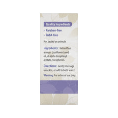 All-natural vitamin E oil packaging on a clean surface
