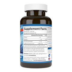 Carlson Elite DHA Gems softgels closeup, showcasing easy-to-swallow shape.