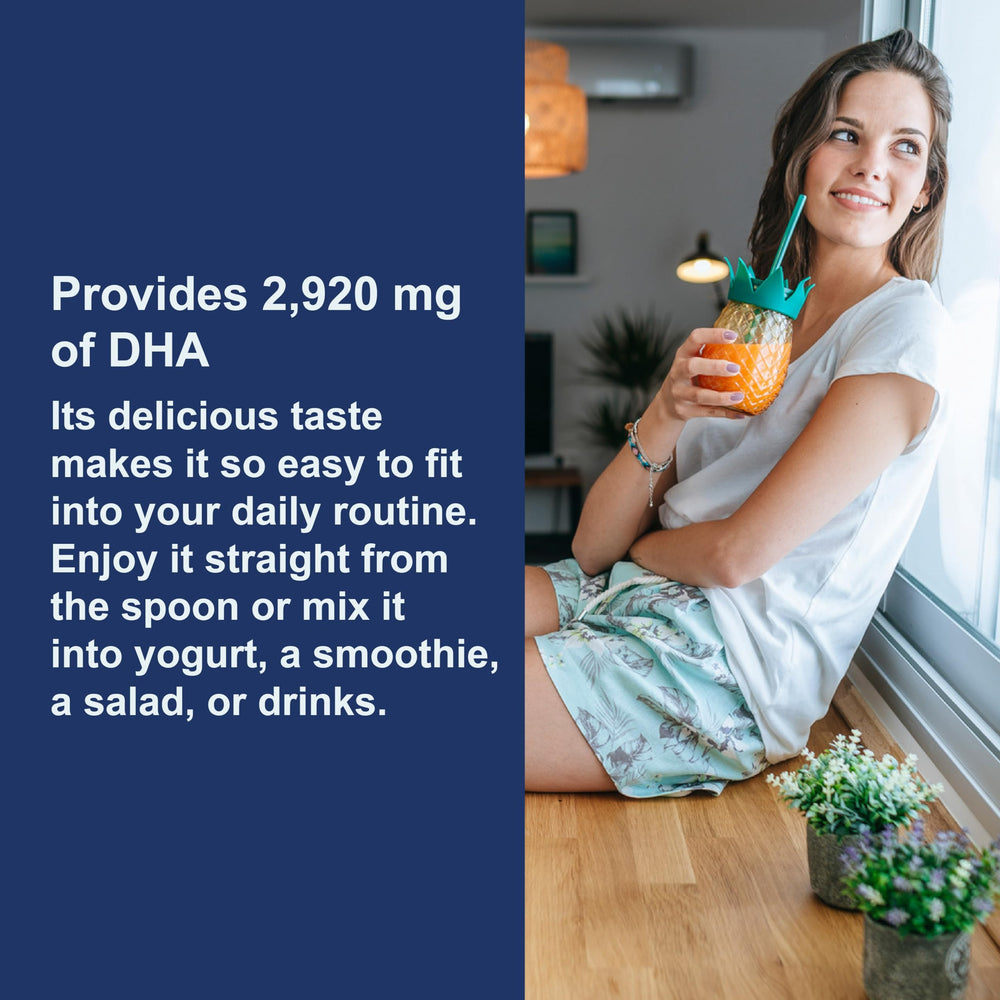 Sustainability label on Carlson Elite DHA packaging