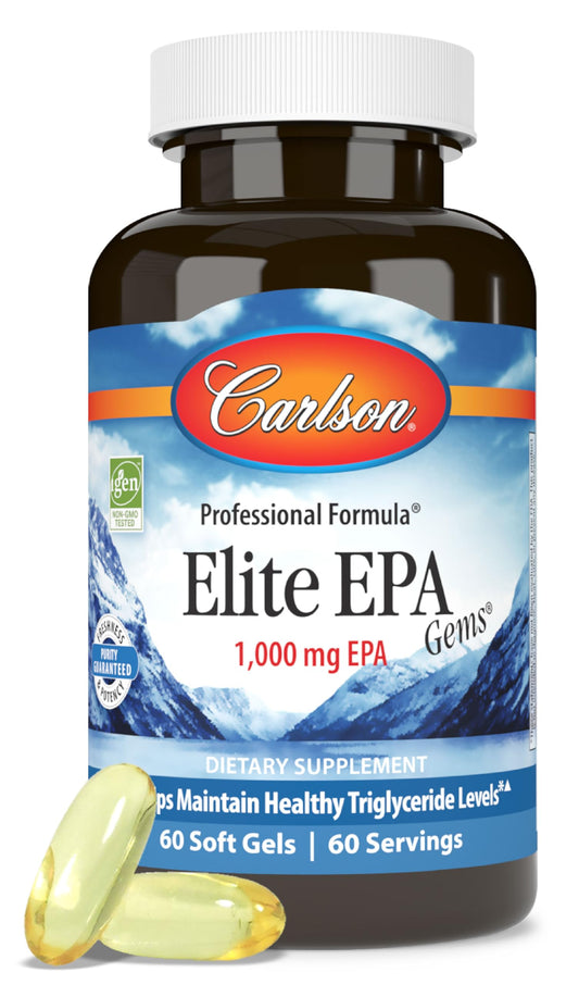 Carlson Elite EPA Gems bottle - front view