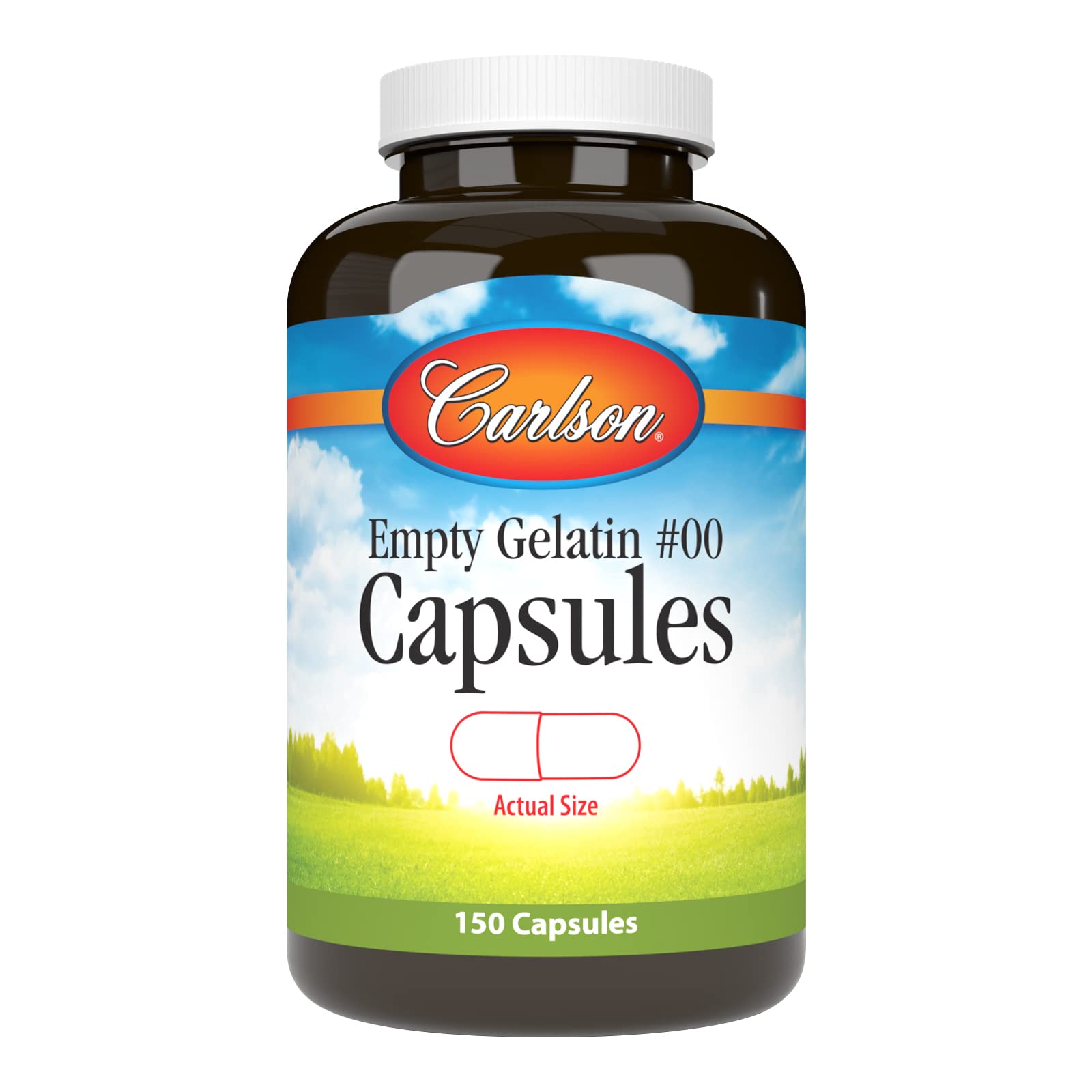 Carlson Empty Gelatin Capsule #00 front view