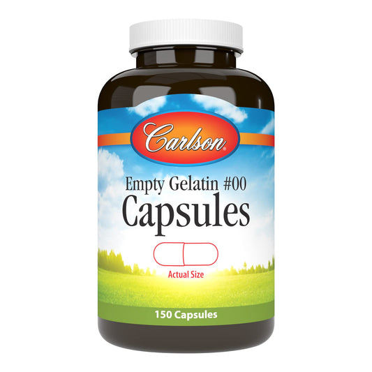 Carlson Empty Gelatin Capsule #00 front view