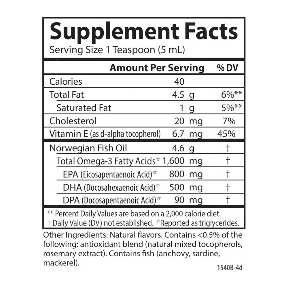 Carlson Lemon Fish Oil 200ml bottle close-up