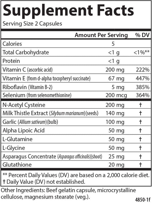 Close-up of Carlson Glutathione Booster capsules