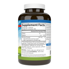 Carlson Golden Aloe 180 Softgels back label