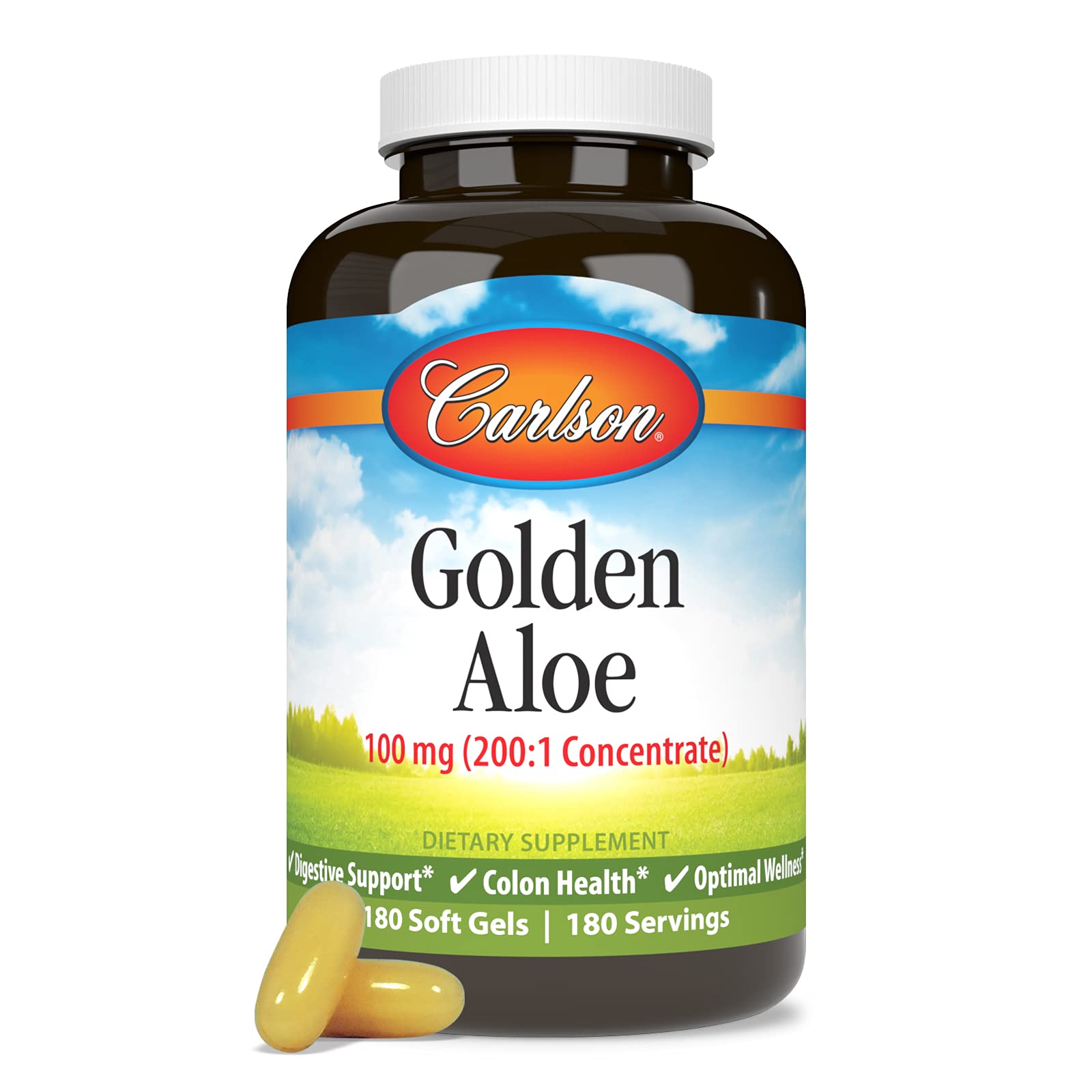Digestive support concept for Carlson Golden Aloe