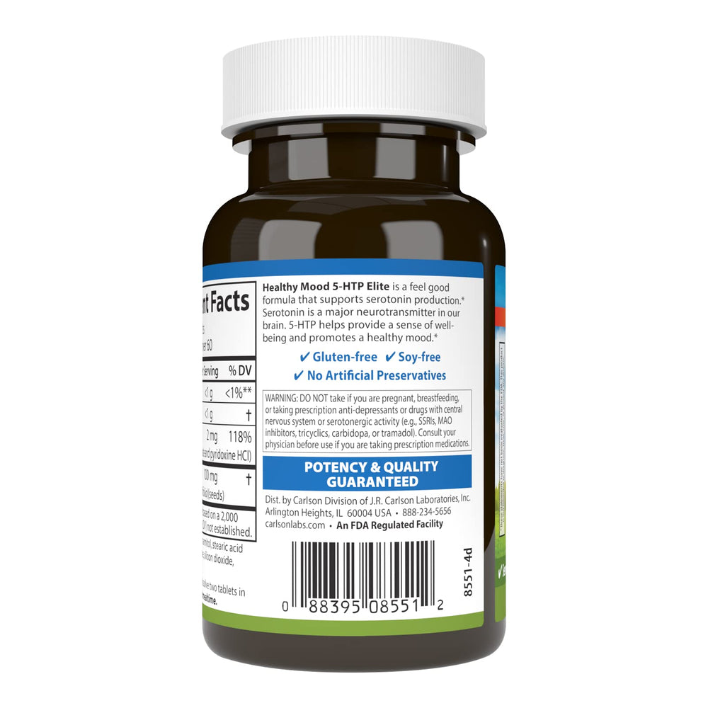 Tablets inside the Carlson bottle