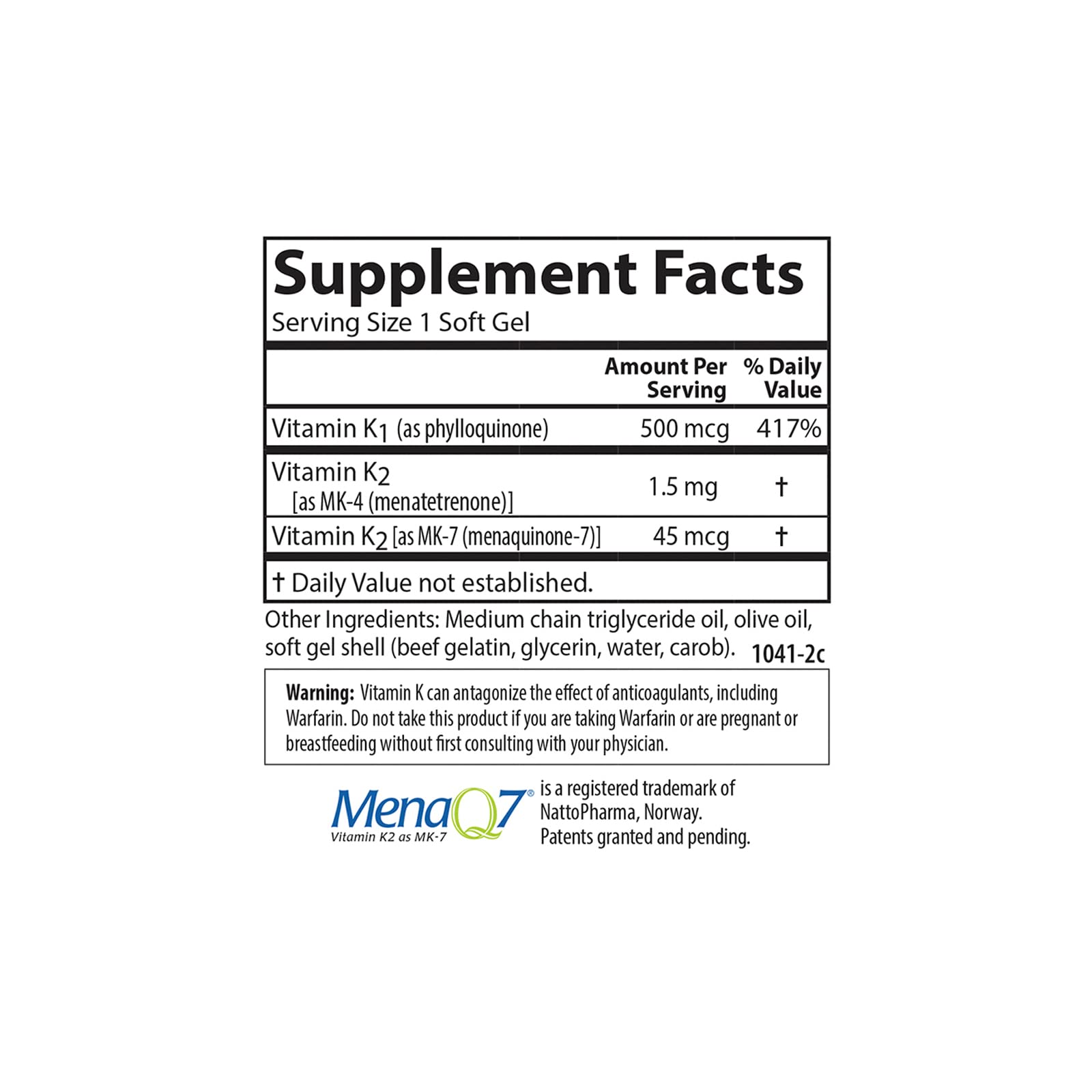 K1 MK-4 and K2 MK-7 vitamin K forms illustration