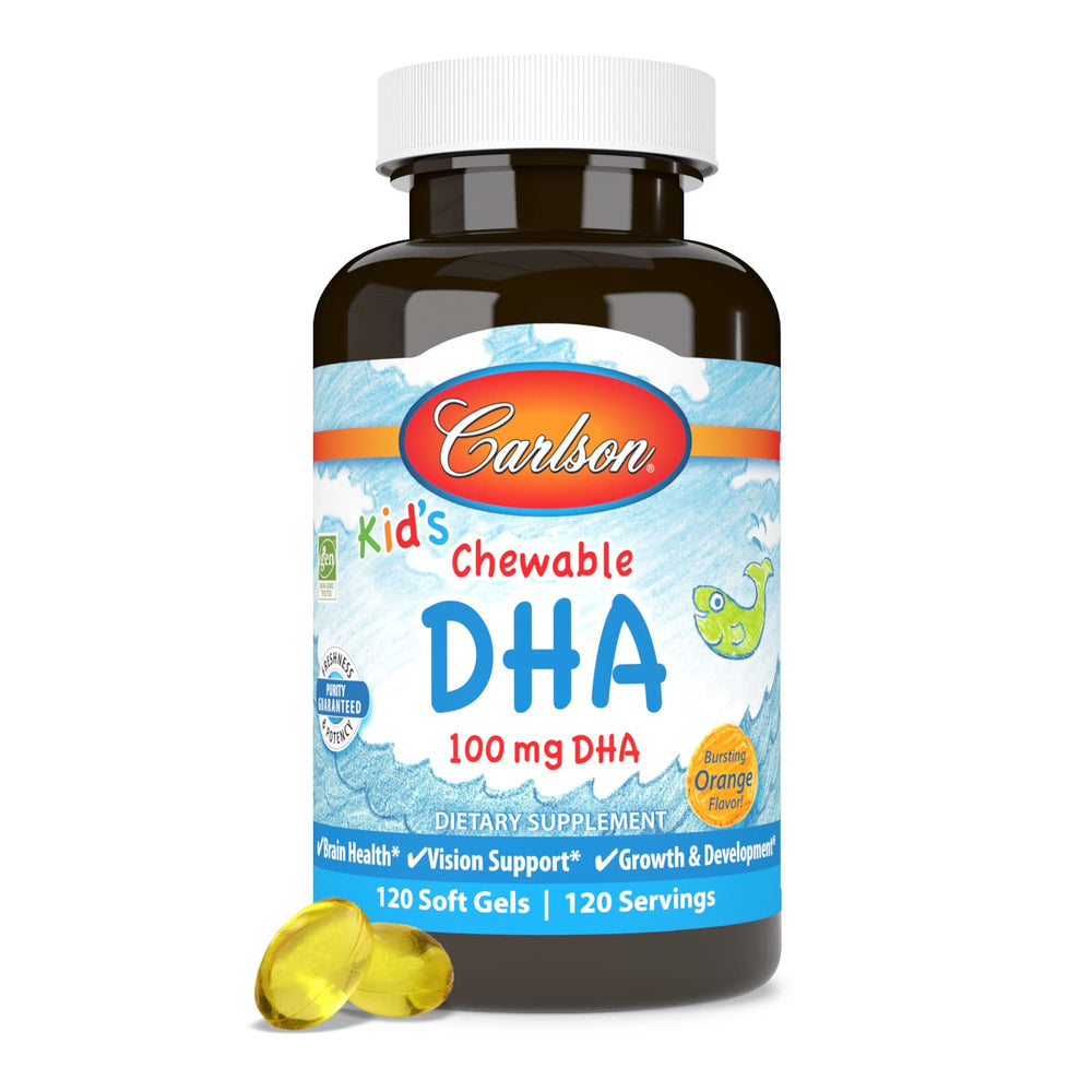 Box packaging beside the DHA bottle