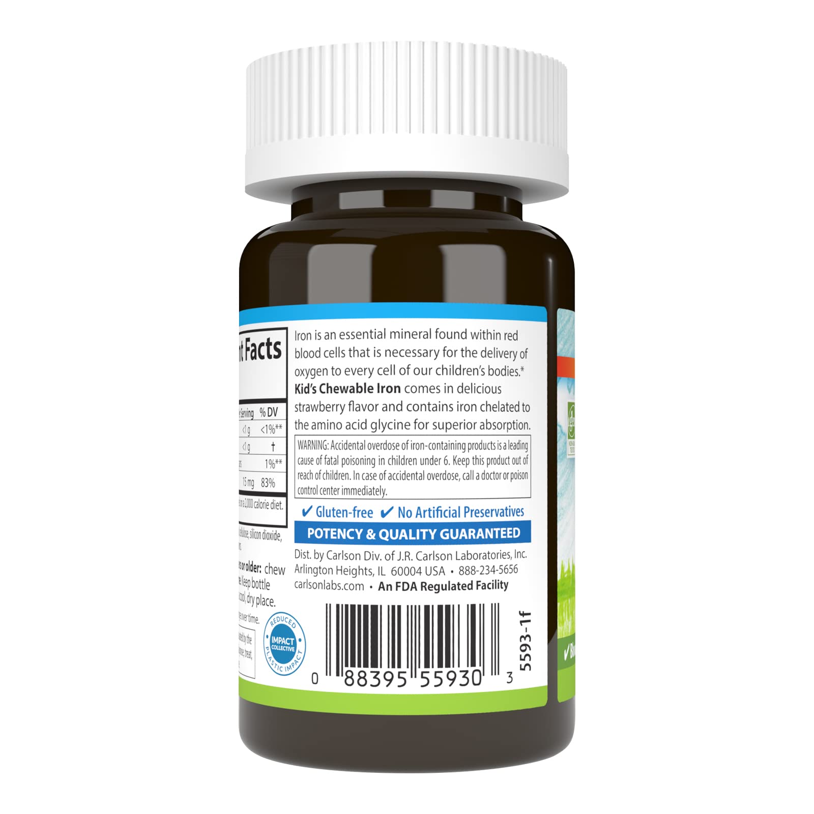 Close-up of a single chewable tablet
