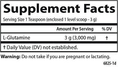 Carlson L-Glutamine powder label close-up
