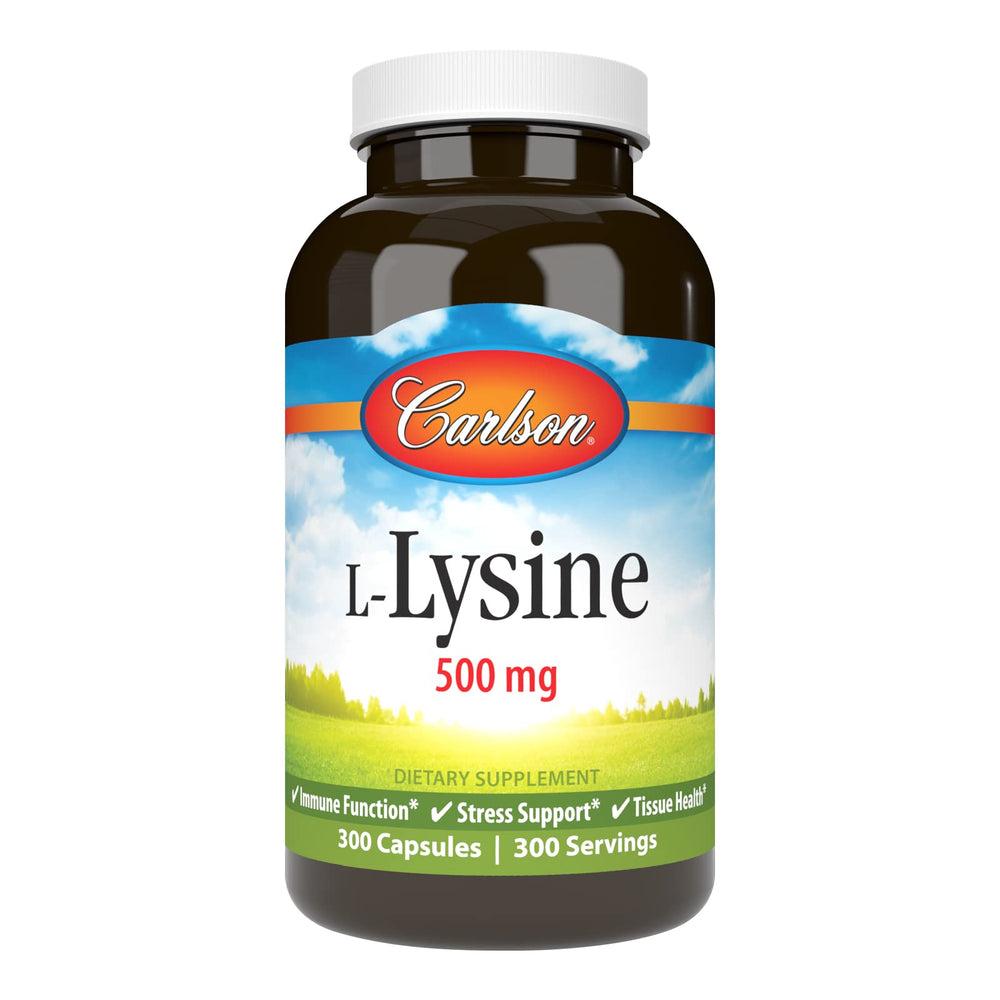 Carlson L-Lysine 500 mg capsules bottle