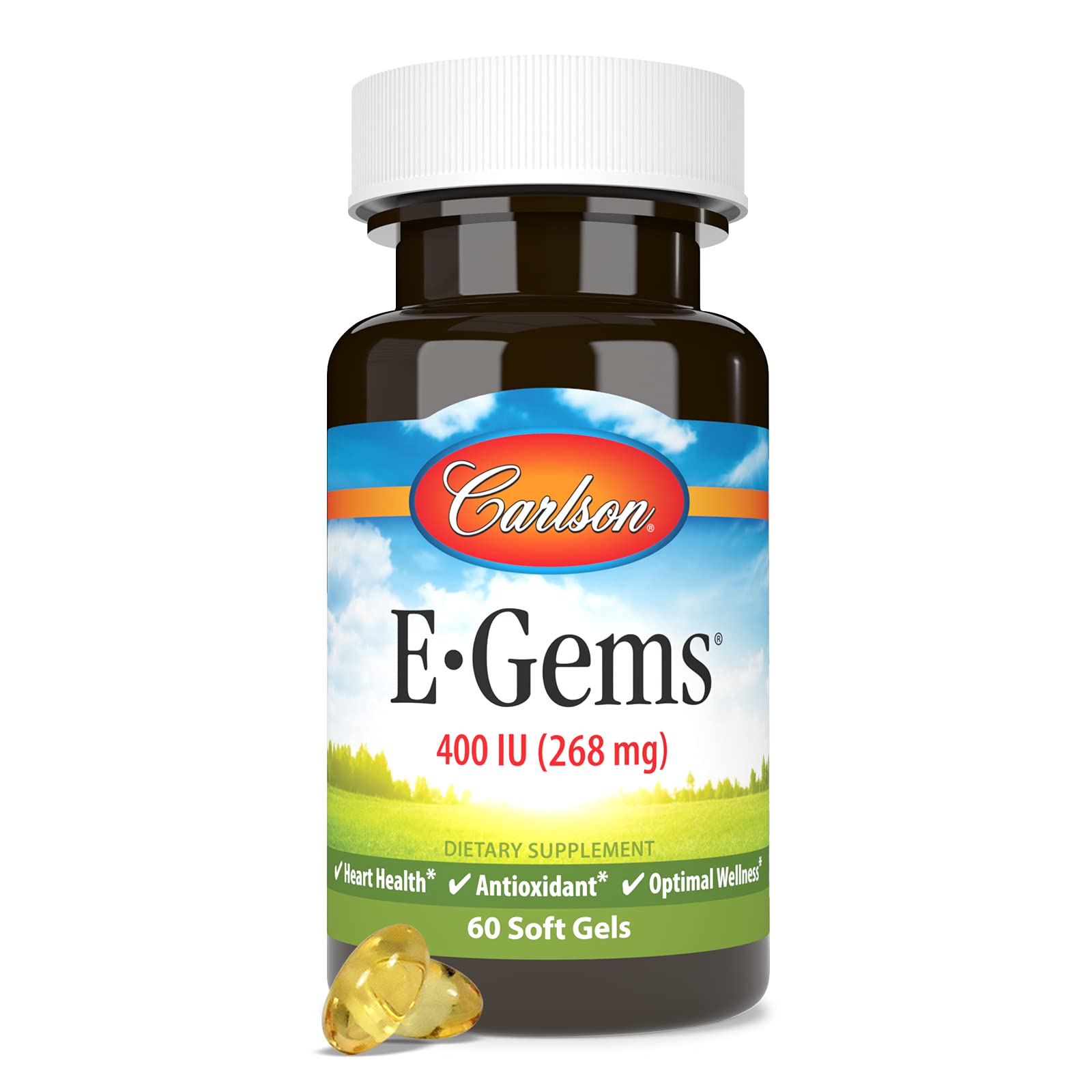 Natural Vitamin E 400 IU softgels packaging