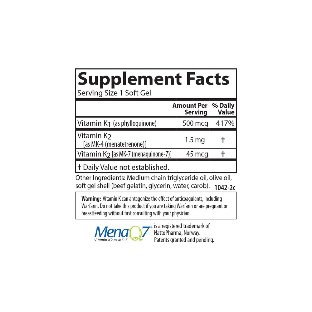 Box and bottle for Carlson Labs K Complete Softgels