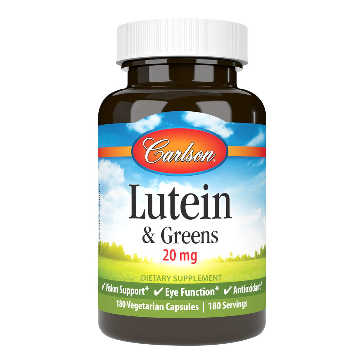 Carlson Lutein & Greens 20 mg vision support hero image
