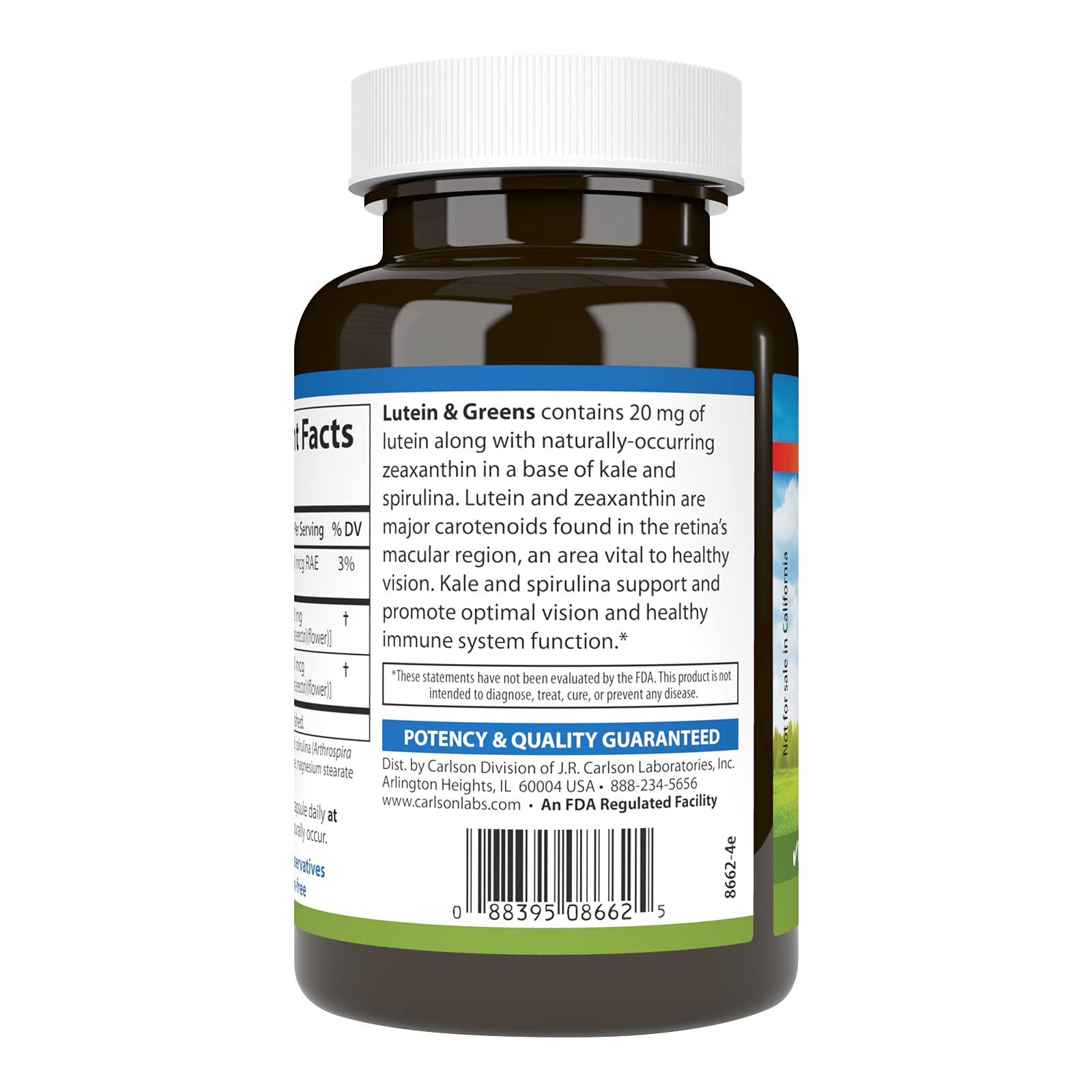 Zeaxanthin and lutein capsules