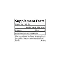 Close-up image of Carlson Lycopene tomato-free softgels