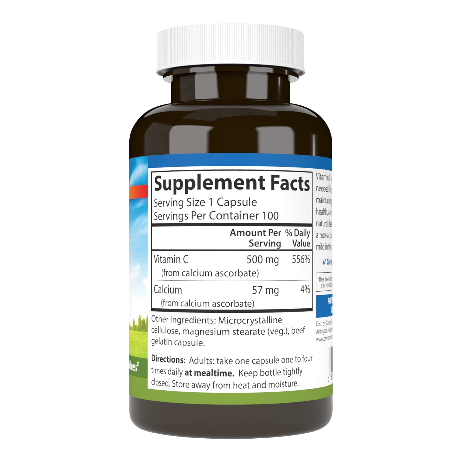 Immune support with Carlson Mild-C Buffered Vitamin C