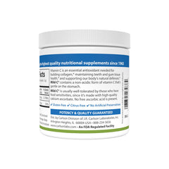 Carlson Mild-C Vitamin C Powder product label