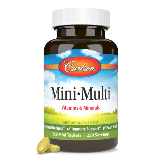 Carlson Mini-Multi 250 count bottle front view