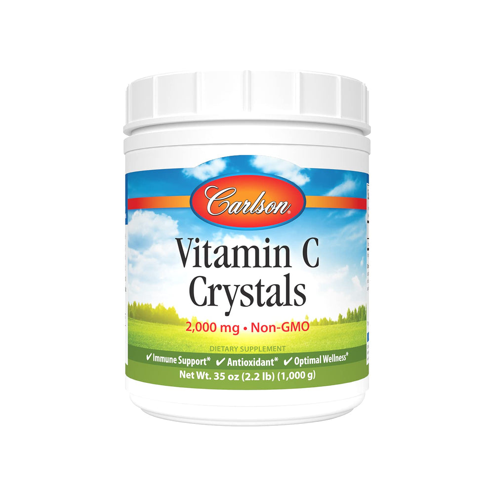 Carlson Non-GMO Vitamin C Crystals 2000 mg powder in 1000 g jar