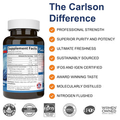 Close-up of bottle label showing 1,200 mg omega-3s