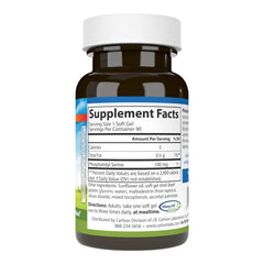 Close-up of softgel capsule