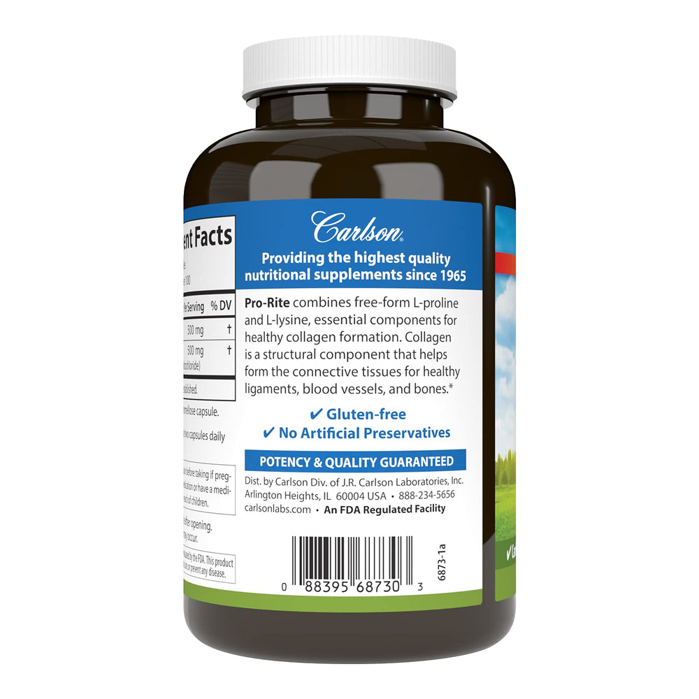 Illustration of L-lysine and L-proline free-form amino acids