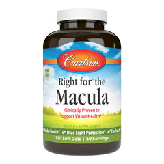 Carlson Right for the Macula 120 softgels bottle and packaging