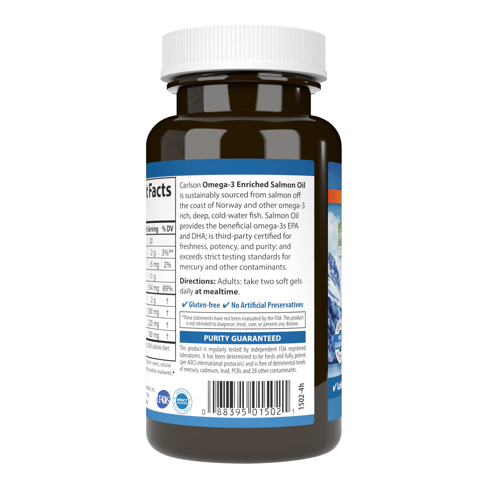 Sustainability and certification icons on packaging