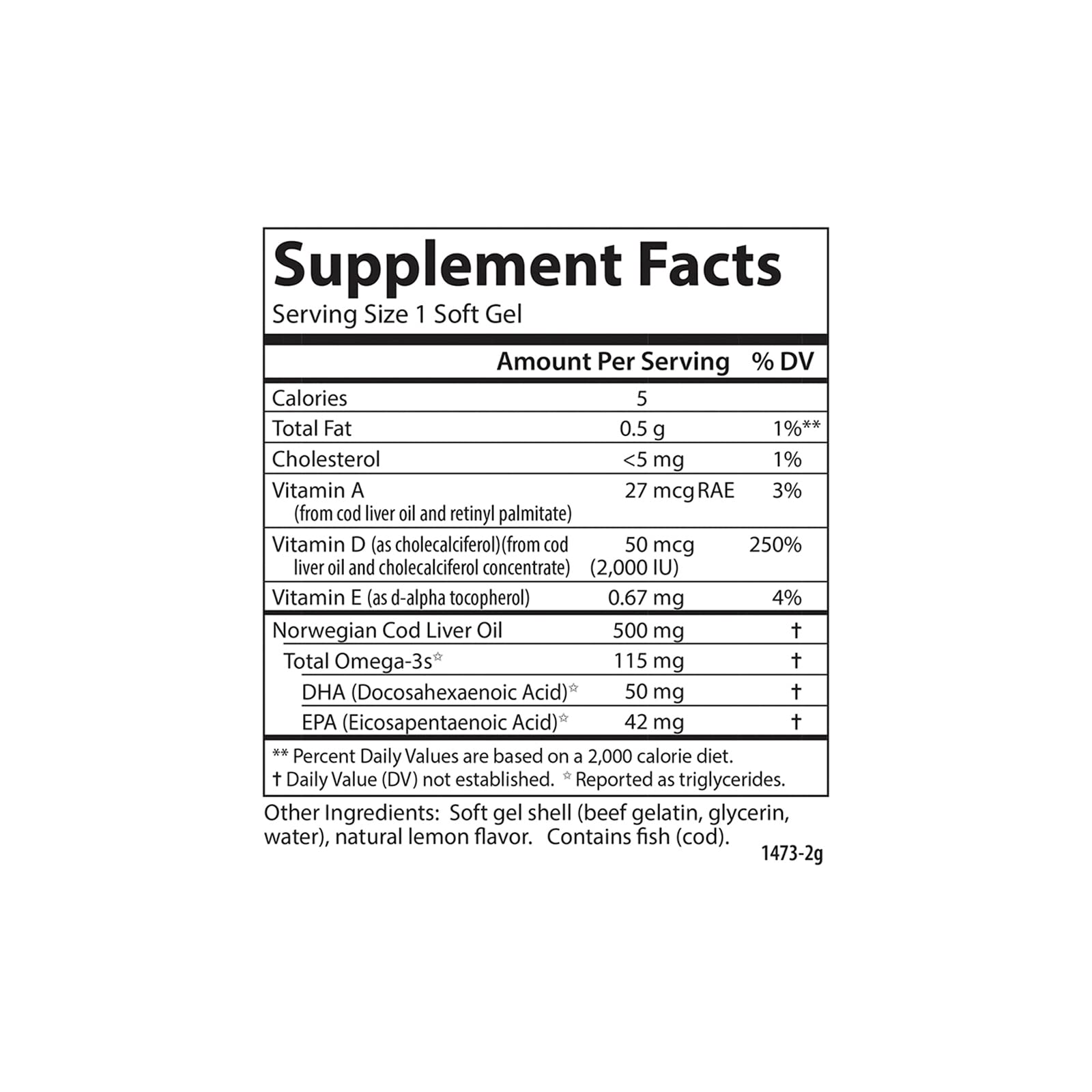 EPA and DHA omega-3 ingredients illustration for Carlson Solar D Gems