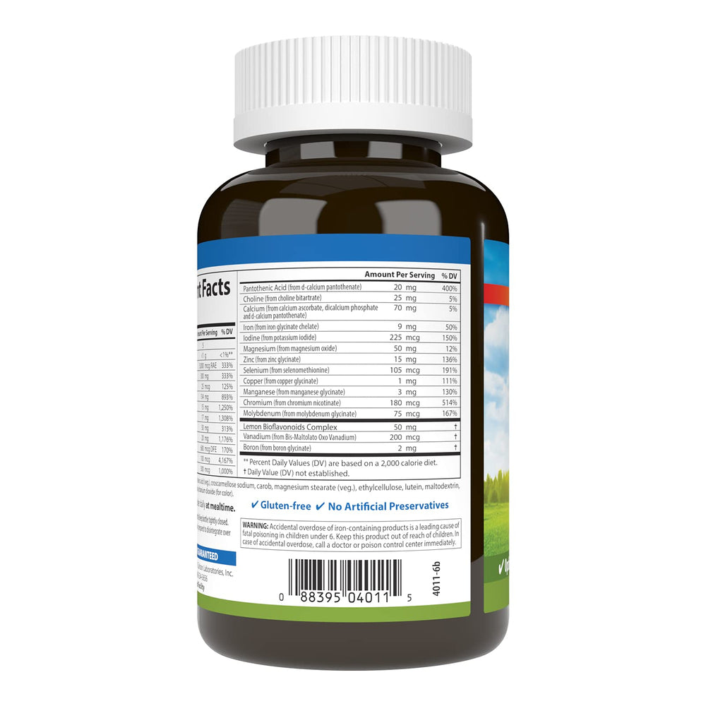 Carton packaging for Carlson Super 1 Daily Vegetarian Multivitamin