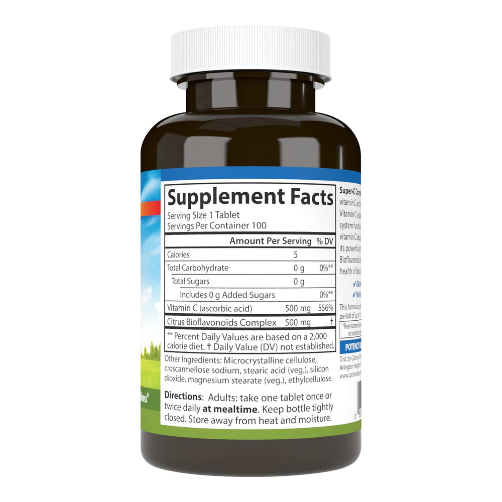 Vitamin C with citrus bioflavonoids for immune support