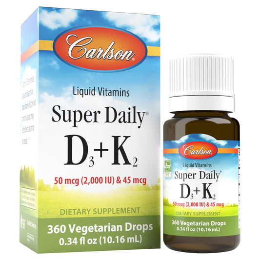 Carlson Super Daily D3 + K2 bottle