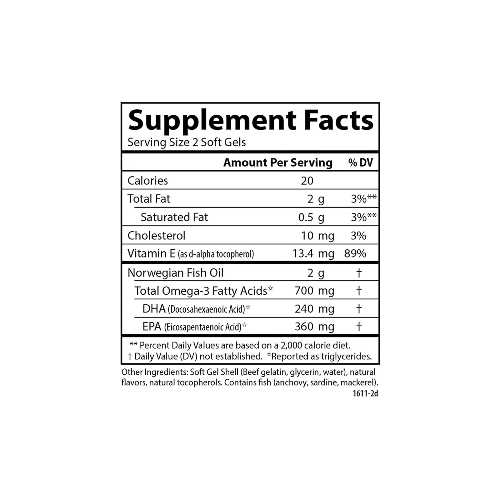 90 softgels count shown on the bottle label