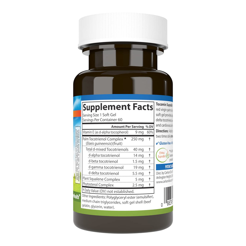 Close-up of Tocomin SupraBio softgels