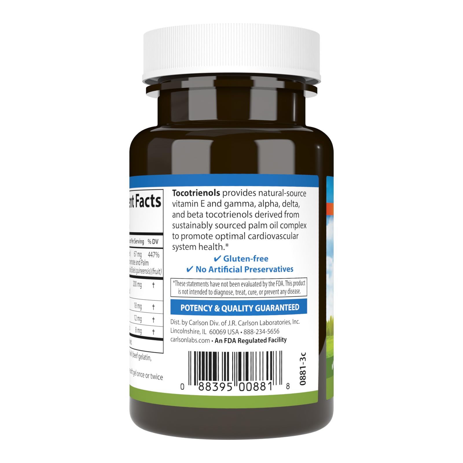 Vitamin E tocotrienols blend illustration