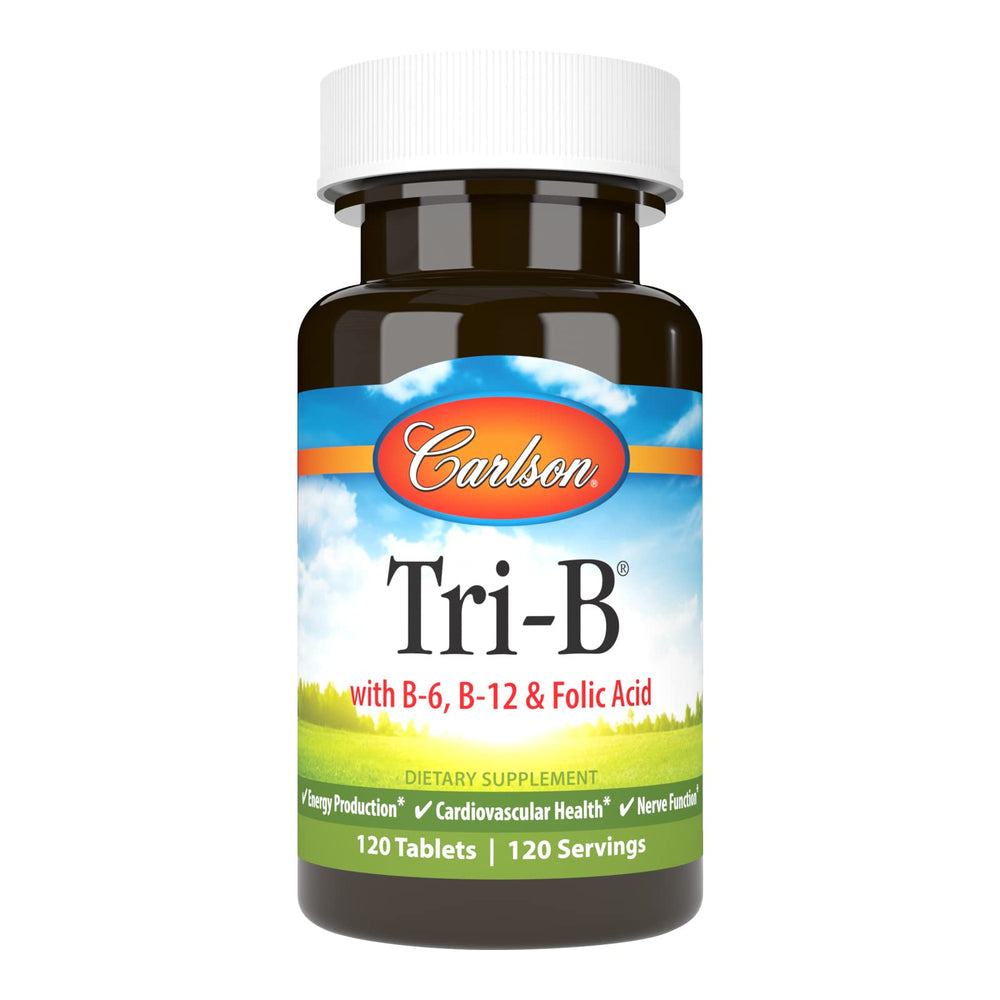 Carlson Tri-B B-Complex bottle with 120 tablets