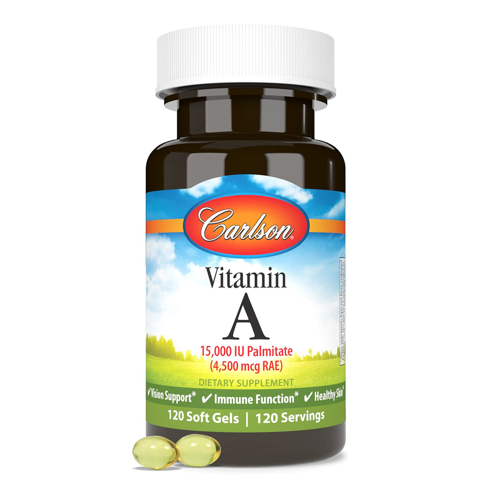 Bottle with 120 softgels visible