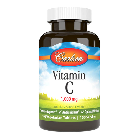 Carlson Vitamin C 1000 mg bottle front view