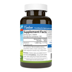 Carlson Vitamin C 1000 mg bottle with packaging