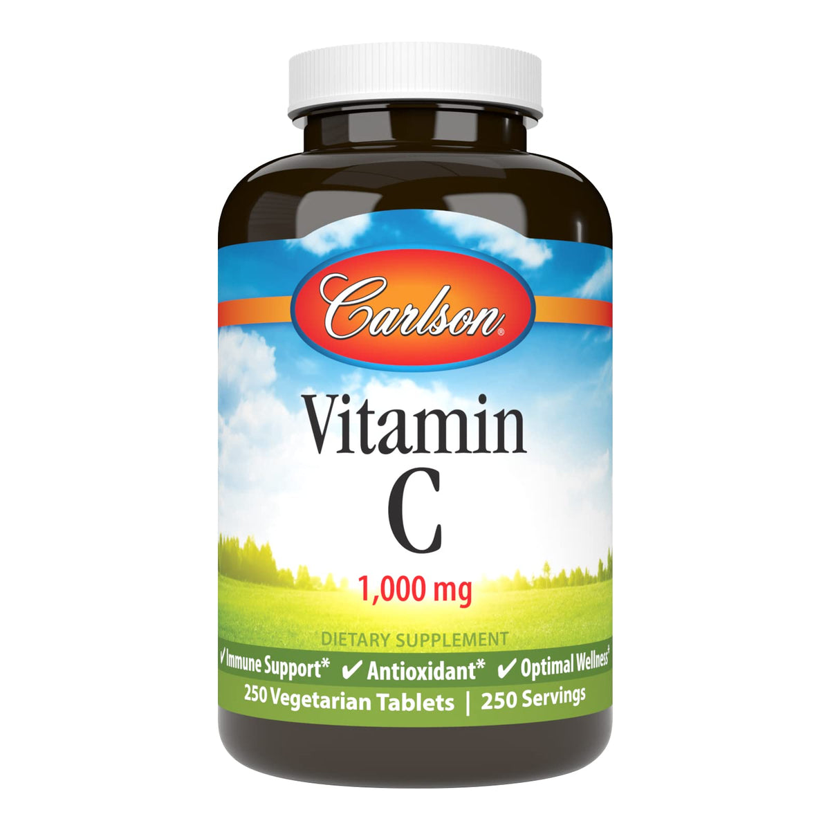 Carlson Vitamin C 1000 mg bottle - front view