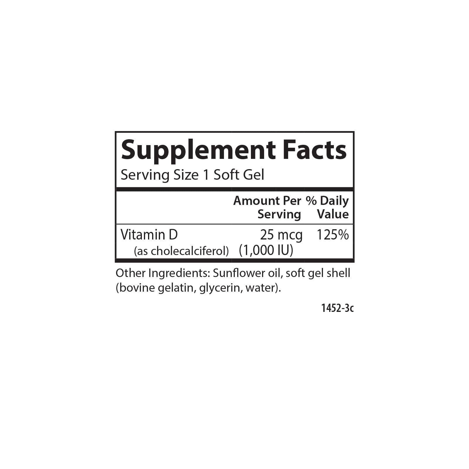 Two Carlson Vitamin D3 1000 IU soft gels bottles in a pack of 2
