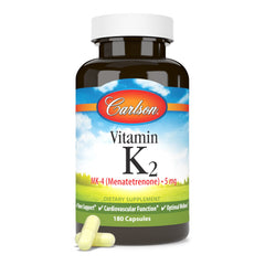 Gluten-free labeling on Carlson K2 MK-4 packaging