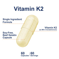 Soy-free K2 MK-4 supplement capsules